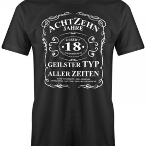 18 Jahre Gereift Zur Perfektion - Geilster Typ Aller Zeiten Geburtstag Herren T-Shirt