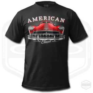 1949 Streamliner Tribute Herren T-Shirt Schwarz | American Classic Car Fan Art Geschenkidee S-6xl Hergestellt in Usa