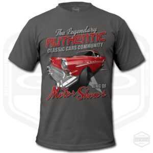 1957 Roadmaster Legendäre Tribute Herren T-Shirt Asphalt | American Classic Car Fan Art Geschenkidee S-6xl Hergestellt in Usa