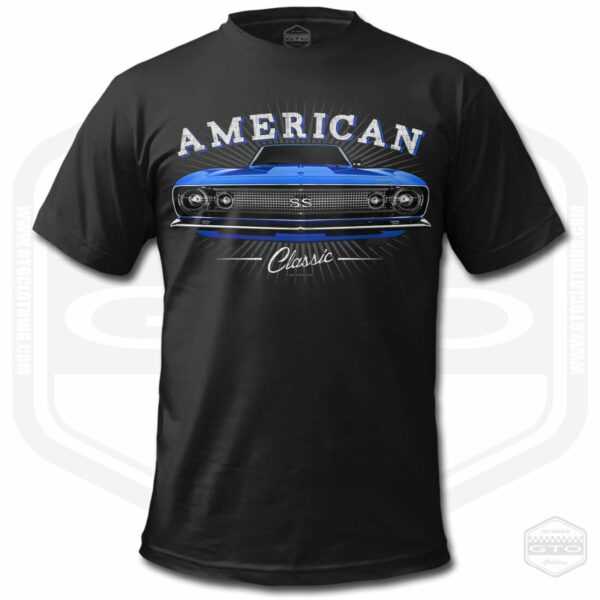 1967 Camaro Tribute Herren T-Shirt Schwarz | American Muscle Car Fan Art Geschenkidee S-6xl Hergestellt in Usa
