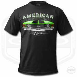 1971 Chevelle Tribute Herren T-Shirt Schwarz | American Muscle Car Fan Art Geschenkidee S-6xl Hergestellt in Usa