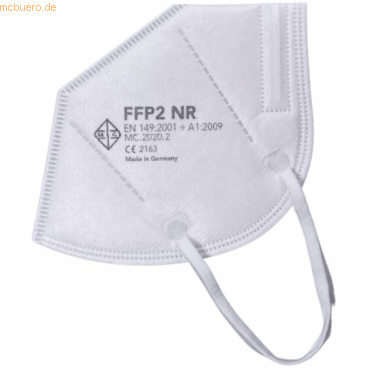 4 x Vileda Atemschutzmaske FFP2 NR ohne Ventil VE=250 Stück weiß