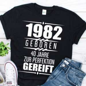 40. Geburtstag Mann T-Shirt/Frau Geschenkidee Geburtstagsgeschenk 40 Jahre 1982 Geschenk