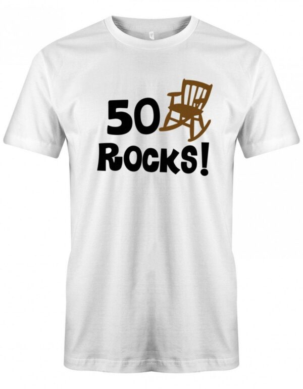 50 Rocks - Geburtstag Rockt Herren T-Shirt