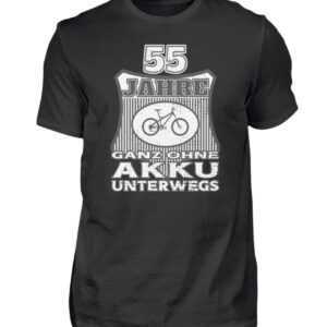 55 Jahre Ohne Akku Unterwegs Jährigen Jahrgang 1967 Shirt Anti Ebike T-Shirt 55. Geburtstag Mann Frau Fahrrad