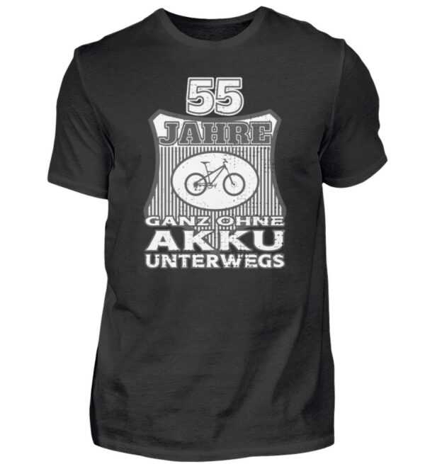 55 Jahre Ohne Akku Unterwegs Jährigen Jahrgang 1967 Shirt Anti Ebike T-Shirt 55. Geburtstag Mann Frau Fahrrad