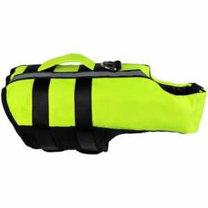 Airbag-Schwimmweste aufblasbarer faltbarer Hund im Freien bequemer Sicherheits-Badeanzug L Größe (Brust 61-86', Hals 48-66' Rückenlänge 33, geeignet