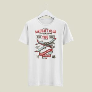Aircraft Flight T Shirt, Fighter Plane 80S Shirt, T-Shirt For Passionate, Retro Airplane Tees, Vintage Pilot Shirt