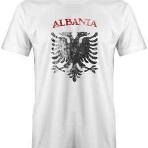 Albania - Vintage Em Wm Fan Albanien Herren T-Shirt