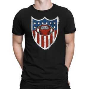 American Football Badge - Herren Fun T-Shirt Bedruckt Small Bis 4xl Papayana