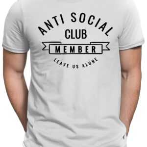 Anti Social Club - Herren Fun T-Shirt Bedruckt Small Bis 4xl Papayana