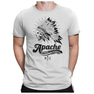 Apache Skull - Herren Fun T-Shirt Bedruckt Small Bis 4xl Papayana