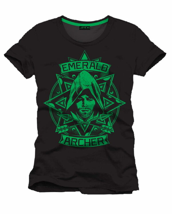 Arrow Emerald Archer T-Shirt Geniales Arrow Lizenprodukt M