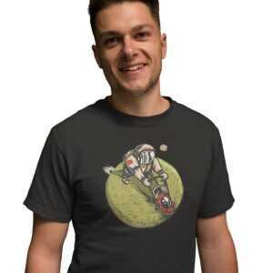Astronaut Mäht Rasen T-Shirt Herren Lustig Galaxy Shirt Mann Grafik Geburtstag Geschenk