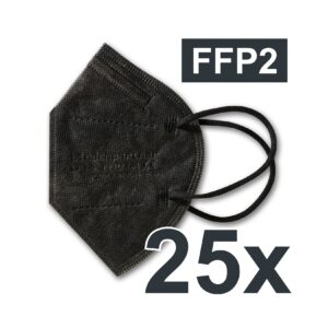 Atemschutzmaske FFP2 25er-Set unisize schwarz