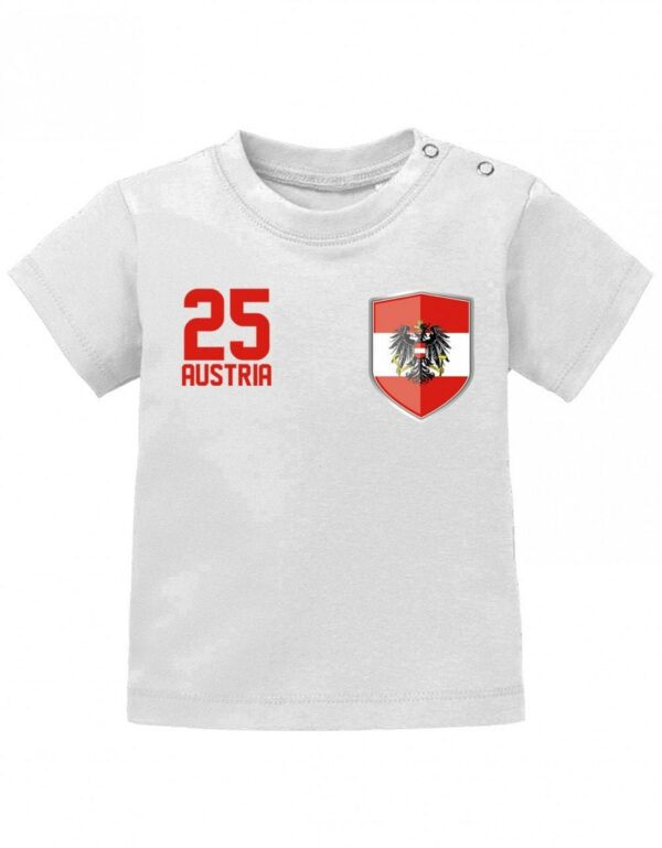 Austria Wunschnummer - Wappen Em Wm Österreich Fan Baby T-Shirt