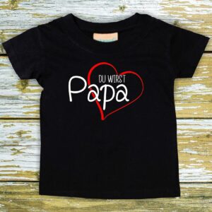 Baby/Kinder Shirt Du Wirst Papa"" T-Shirt Baby Kinder Dad Vater"""