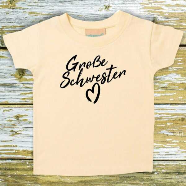 Baby/Kinder Shirt Große Schwester"" T-Shirt Bruder Schwester Geschwister Familie"""