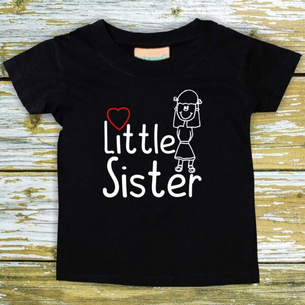 Baby/Kinder Shirt Little Síster Kleine Schwester"" T-Shirt Bruder Schwester Geschwister Familie"""
