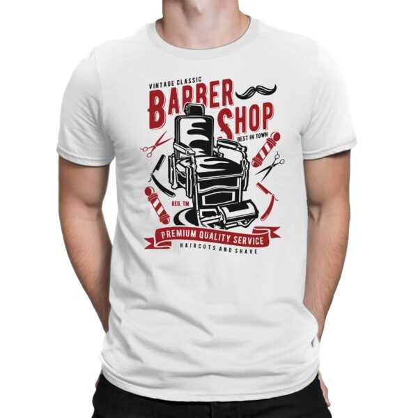 Barber Shop - Herren Fun T-Shirt Bedruckt Small Bis 4xl Papayana