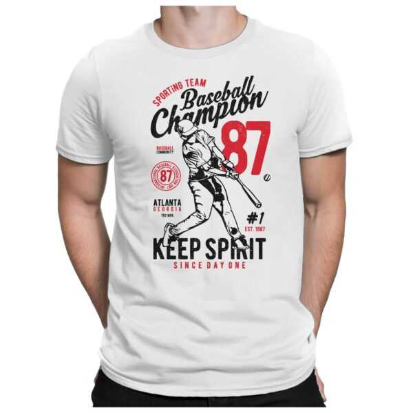 Baseball Champion - Herren Fun T-Shirt Bedruckt Small Bis 4xl Papayana