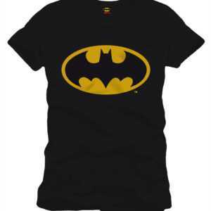 Batman Classic Logo T-Shirt Schwarzes Superhelden T-Shirt S