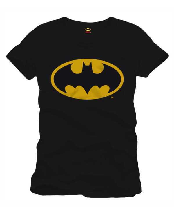 Batman Classic Logo T-Shirt Schwarzes Superhelden T-Shirt S