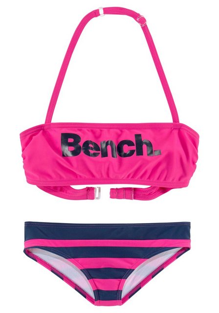 Bench. Bandeau-Bikini mit großem Logoprint