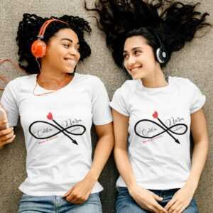 Best Friend Shirt - Partner T-Shirts Bedruckt Spruch Print Freundin Tshirt Aufdruck Coole Klamotten Sachen Teenager Mädchen Jugendliche