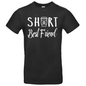 Beste Freunde T-Shirts Unisex, Kleine Beste Freundin, Schwarz, Weiß, Kaffeebecher, Schreibschrift, Xs-5Xl
