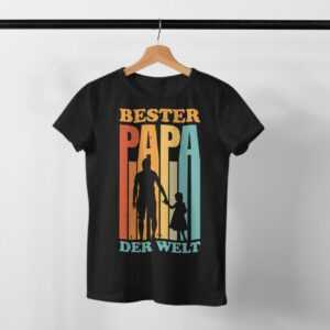 Bester Papa Der Welt T-Shirt | Vatertag Geschenkidee I Geschenk Zum Geburtstag Vatertagsgeschenk Tochter Vater Und