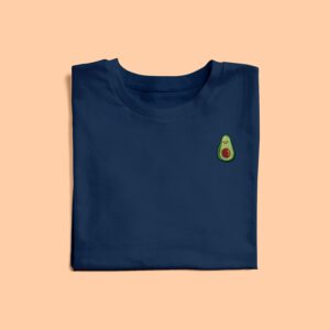 Besticktes T-Shirt Mit "Happy Avocado Motiv"