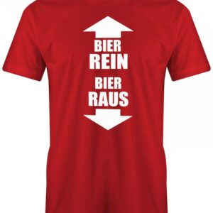 Bier Rein - Raus Fun Herren T-Shirt