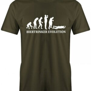 Biertrinker Evolution - Bier Herren T-Shirt