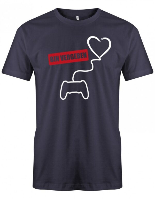 Bin Vergeben - Gamer Herz Herren T-Shirt