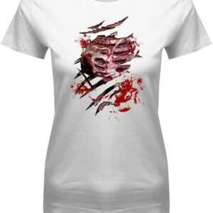 Blutiger Offener Brustkorb - Halloween Damen T-Shirt