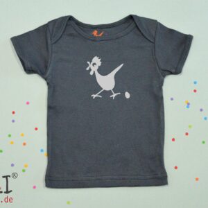 Bügelbild Huhn Kikeli - Zum Aufbügeln Auf T-Shirts Stoffapplikation Textilaufkleber Flockfolie Individuelles Diy T-Shirt