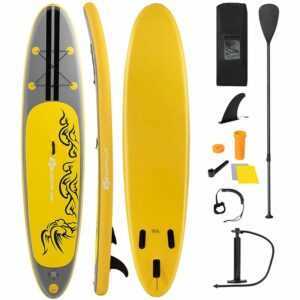 COSTWAY Paddelboard Surfboard Sup-Board Paddelbrett Stand up Board Set 335 * 76 * 15cm aufblasbar