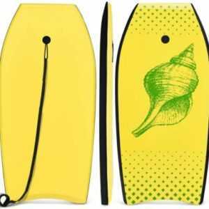 COSTWAY® Surfboard Surfbrett 104 x 51 x 6 cm gelb/grün