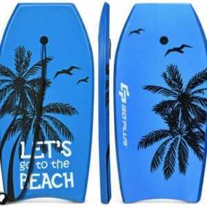 COSTWAY® Surfboard Surfbrett 104 x 51 x 6 cm schwarz/blau