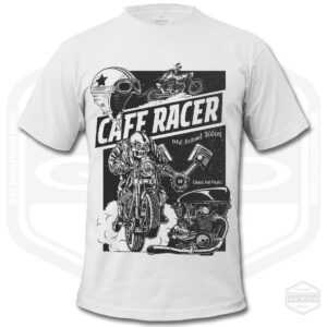 Cafe Racer Old School Riders Herren T-Shirt Var Farben | Motorrad Kunst Geschenkidee S-6xl Hergestellt in Usa