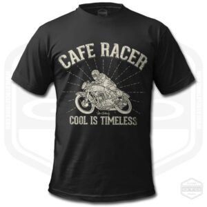 Cafe Racer Zeitloses Herren T-Shirt Schwarz | Motorradfahrer Geschenkidee S-6xl Hergestellt in Usa