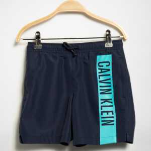 Calvin Klein Badeshorts in blau für Jungen, Größe: 134-140. Medium Drawstring