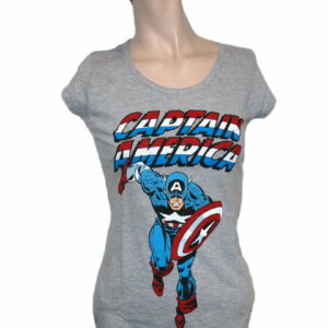 Captain America Frauen T-Shirt Lizenziertes Marvel Shirt für Damen S
