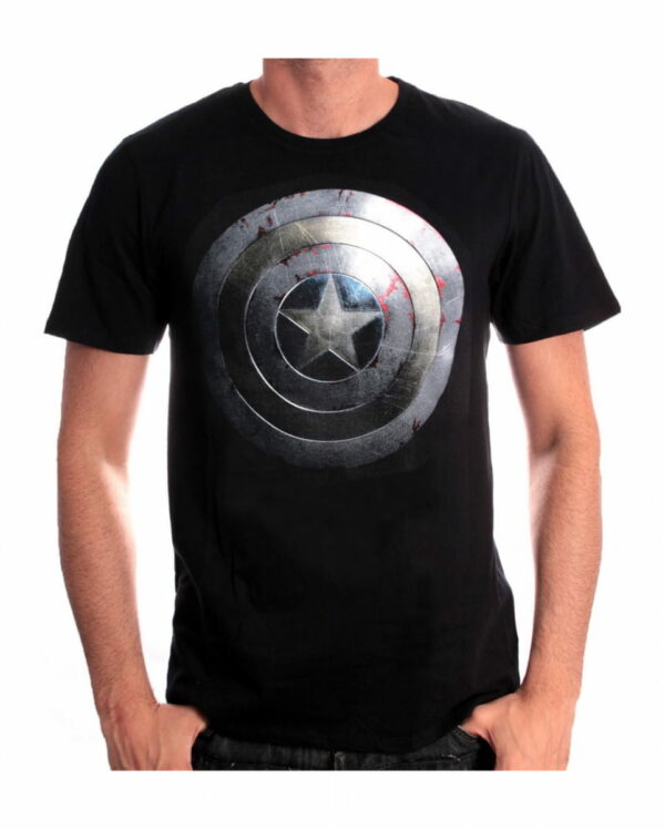 Captain America Silver Shield T-Shirt Avengers Lizenz T-Shirt S
