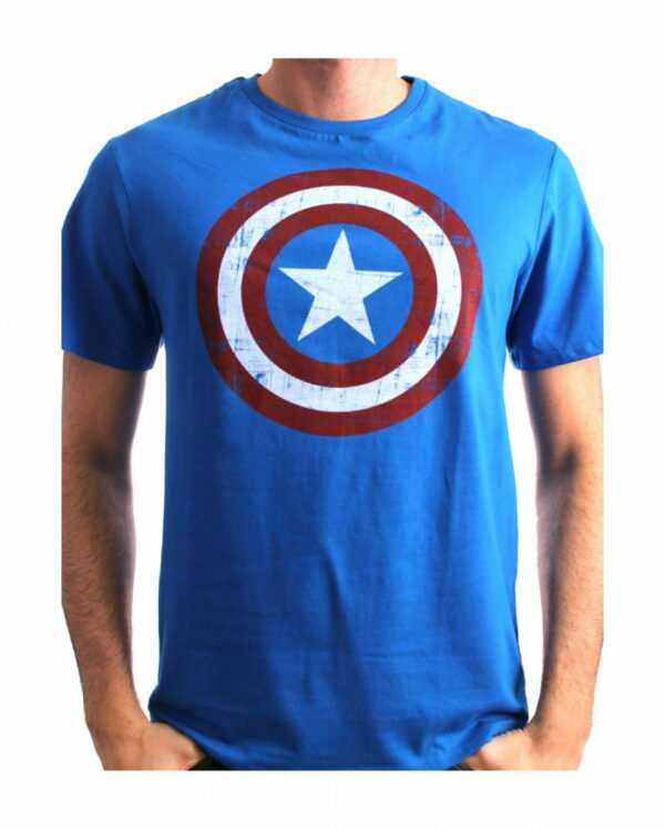 Captain America The Shield T-Shirt Offizielles Marvel Avengers T-Shirt XXL