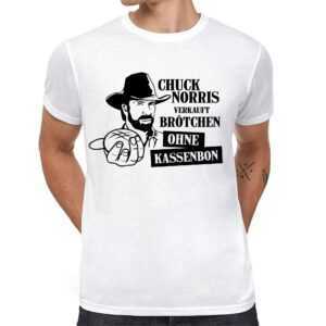 Chuck Norris Verkauft Brötchen Ohne Kassenbon Pflicht Spaß Spruch Sprüche Meme Lustig Comedy Fun Humor Witze Witzig Bäckerei Bäcker T-Shirt