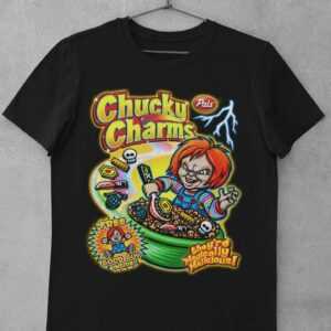Chucky Charms Unisex Baumwolle T-Shirt Tshirt T-Shirt Kinderspiel Müsli