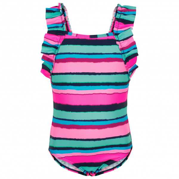 Color Kids - Kid's Swimsuit with Frills - Badeanzug Gr 104;110;116;122;128;152;92;98 lila/rosa;rosa;rosa/türkis/blau