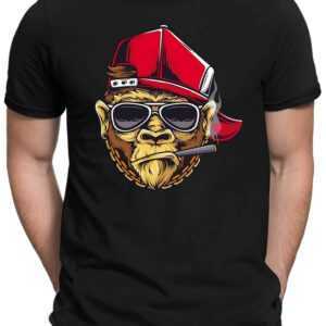 Cool Ape - Herren Fun T-Shirt Bedruckt Small Bis 4xl Papayana